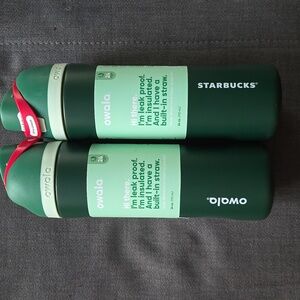 Starbucks Owala Limited Forest Stainless Steel 24oz Bottle Holiday 2025